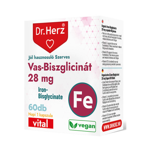DR Herz Vas-biszglicinát 28 mg -60kapszula