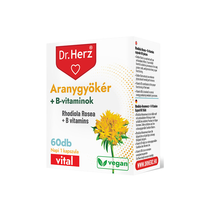 Dr. Herz Radacina de aur + Vitamine B – 60capsule