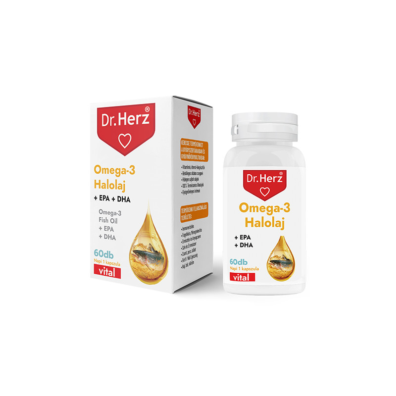 Dr. Herz Omega-3 Halolaj 1000mg -60kapszula