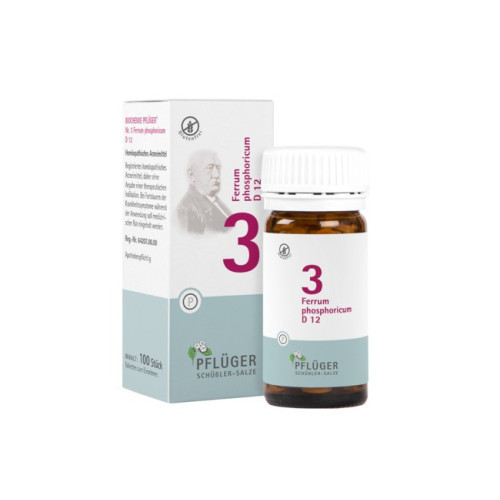 Pflüger 100 CPR.- NR.3 FERRUM PHOSPHORICUM D12