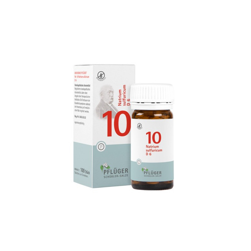 Pflüger 100 CPR. - NR.10 NATRIUM SULFURICUM D6