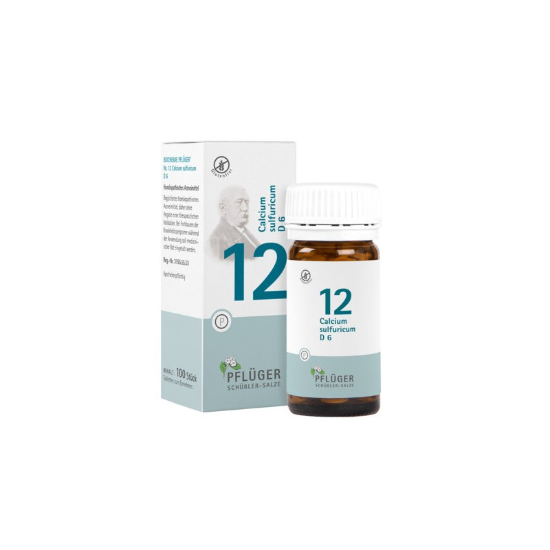 Pflüger 100 TABLETTA - NR.12 CALCIUM SULFURICUM D6
