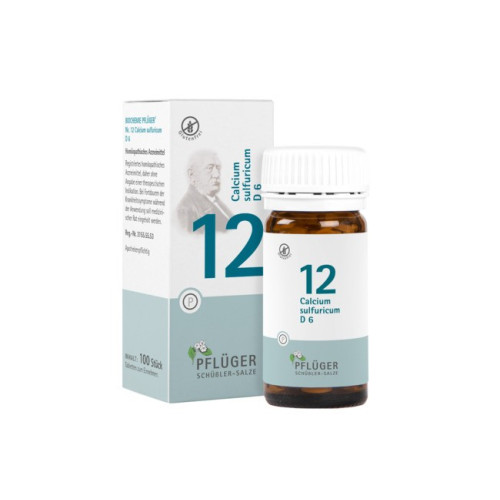 Pflüger 100 CPR. - NR.12 CALCIUM SULFURICUM D6