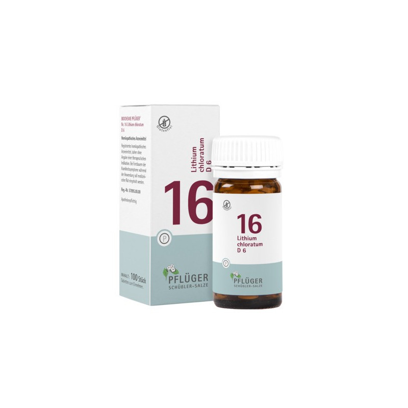Pflüger 100 TABLETTA - NR.16 Lithium chloratum D6