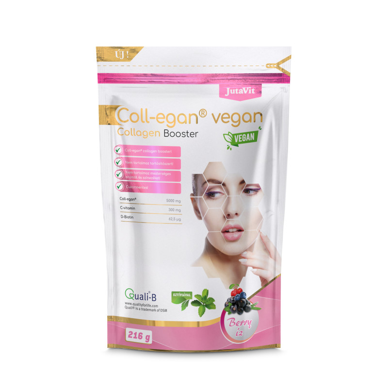 JutaVit Coll-egan Vegan Collagen Booster – Berry íz 216 g