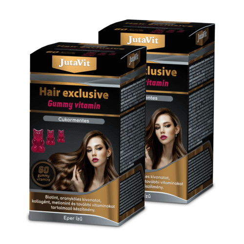 JutaVit Hair Exclusive Gummy Vitamin CUKORMENTES 60 gumivitamin
