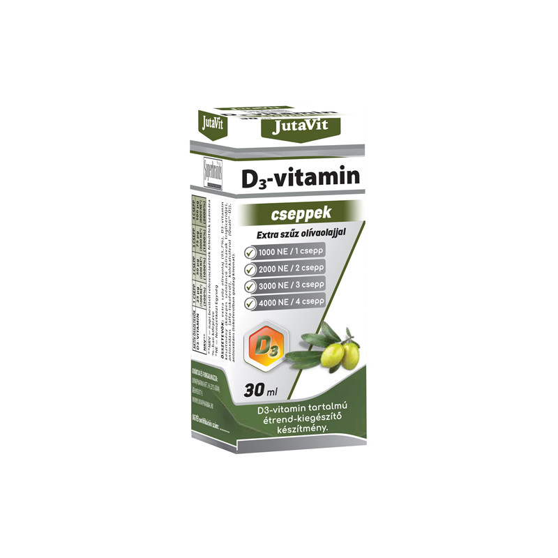 JutaVit picături de vitamina D3 Cu ulei virgin de măsline