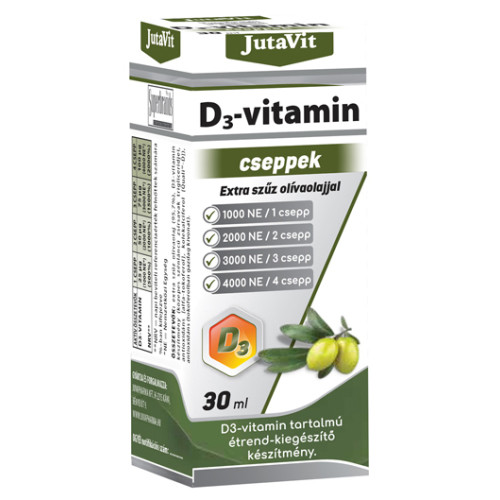 JutaVit picături de vitamina D3 Cu ulei virgin de măsline