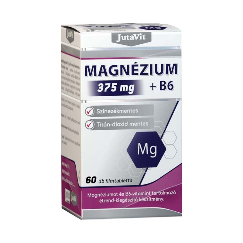 JutaVIt Magnézium 375 mg + B6 vitamin 60 tabletta