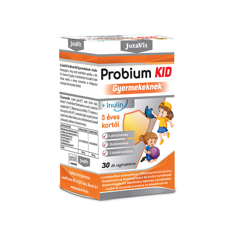 JutaVit Probium Kid Pentru Copii + Inulina 30 tablete masticabile