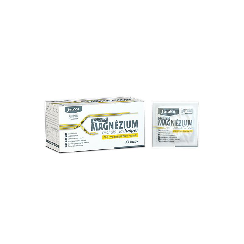 JutaVit Szerves Magnézium granulátum italpor. 380 mg magnézium 30 tasak