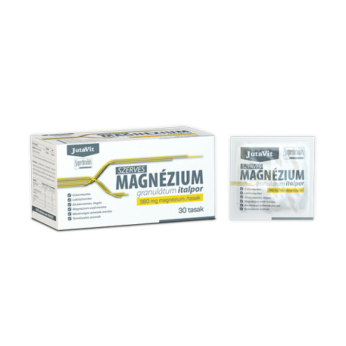 JutaVit Szerves Magnézium granulátum italpor. 380 mg magnézium 30 tasak