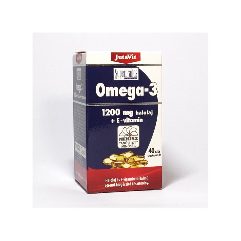 JUTAVIT Omega 3 Ulei de peste 1200 mg + Vitamine E 40 capsule