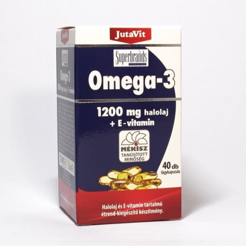 JUTAVIT Omega 3 Ulei de peste 1200 mg + Vitamine E 40 capsule
