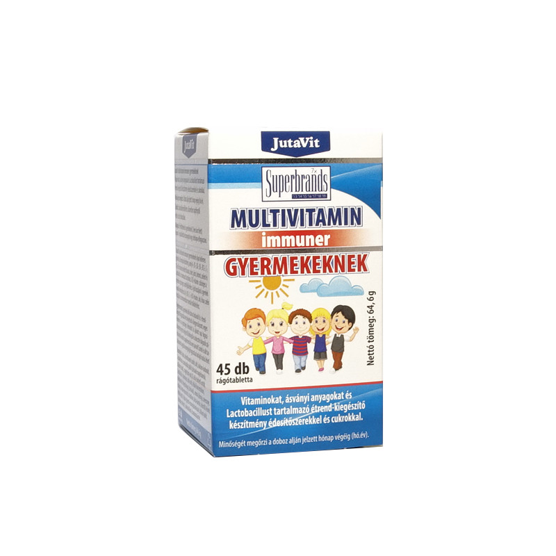 JutaVit Multivitamin Immuner Gyermekeknek 45 rágótabletta