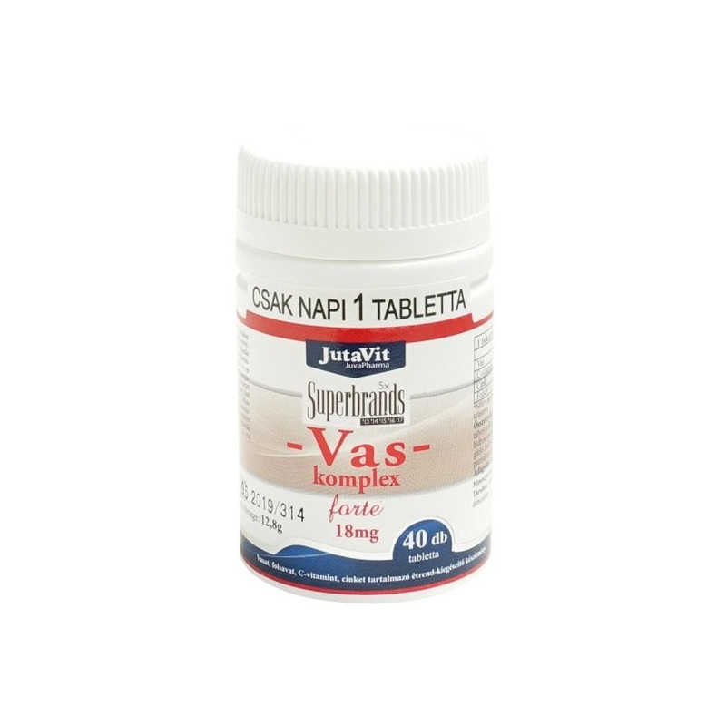 JutaVit Vas-komplex forte 18mg 40 tabletta