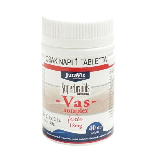 JutaVit Vas-komplex forte 18mg 40 tabletta