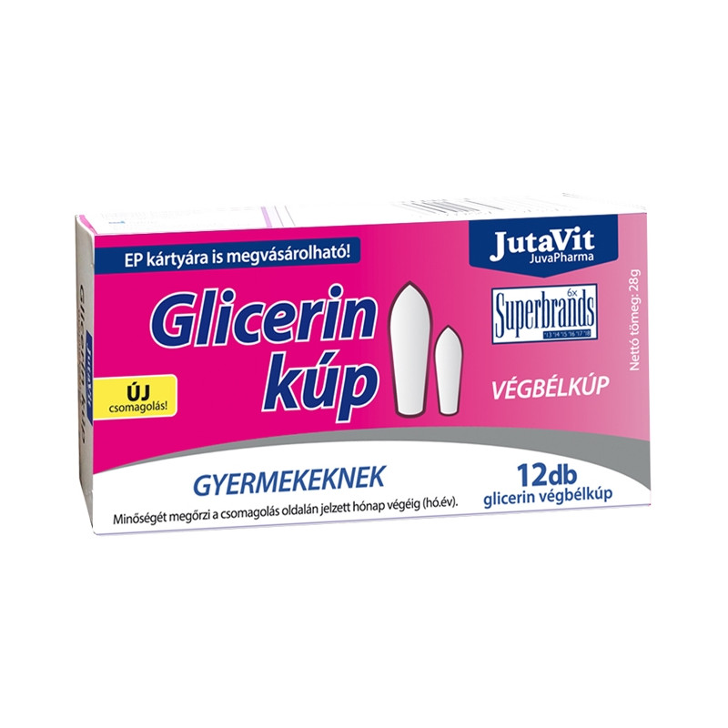 JutaVit JuvaPharma Supozitoare cu glicerină Copii 12 buc