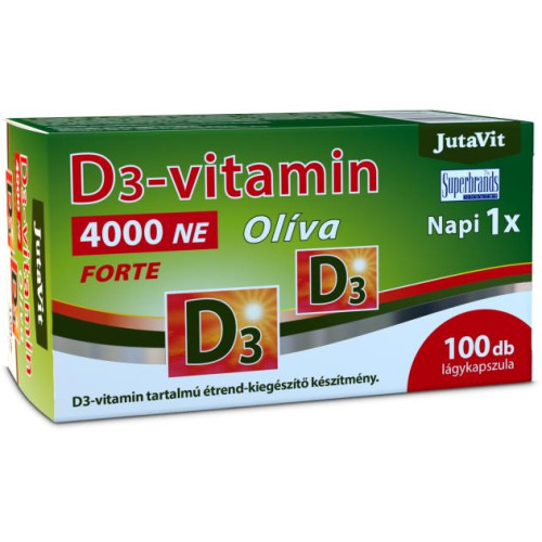 JUTAVIT D3-vitamin 4000NE (100µg) Olíva Forte 100 kapszula