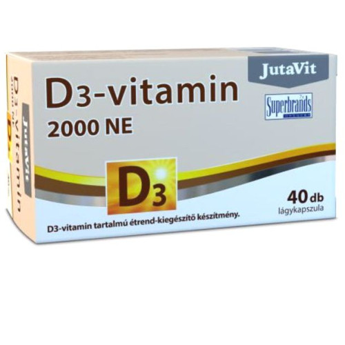 JutaVit D3-vitamin 2000NE (50µg) 40 kapszula