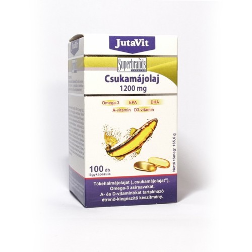 JUTAVIT Csukamájolaj 1200 mg 100 kapszula