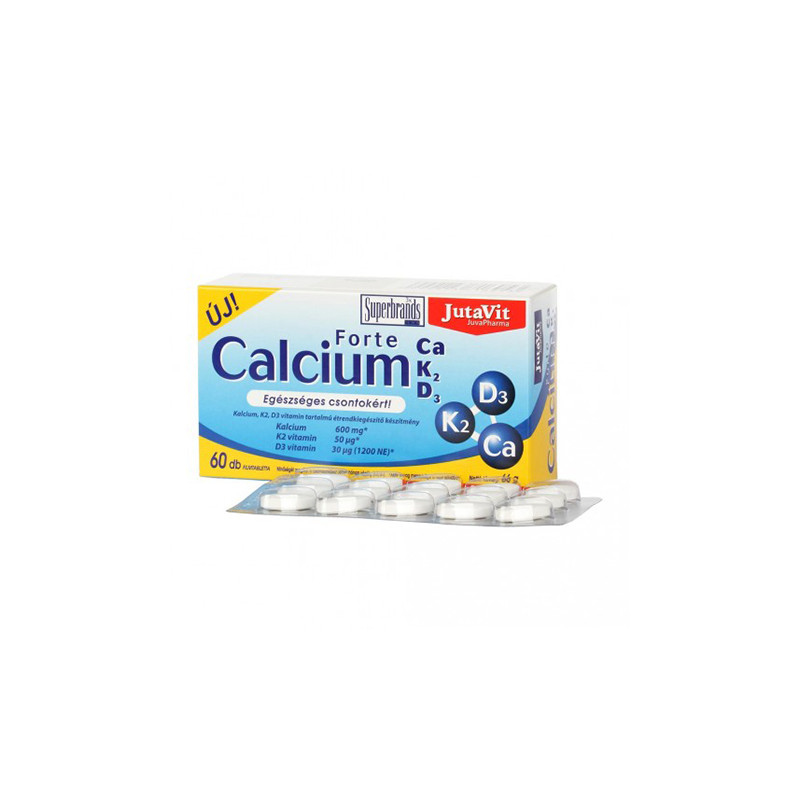 JutaVit Calciu Forte Ca K2 D3 60CP