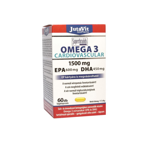 JutaVit OMEGA 3 CARDIOVASCULAR 1500 mg EPA 600 mg DHA 450 mg