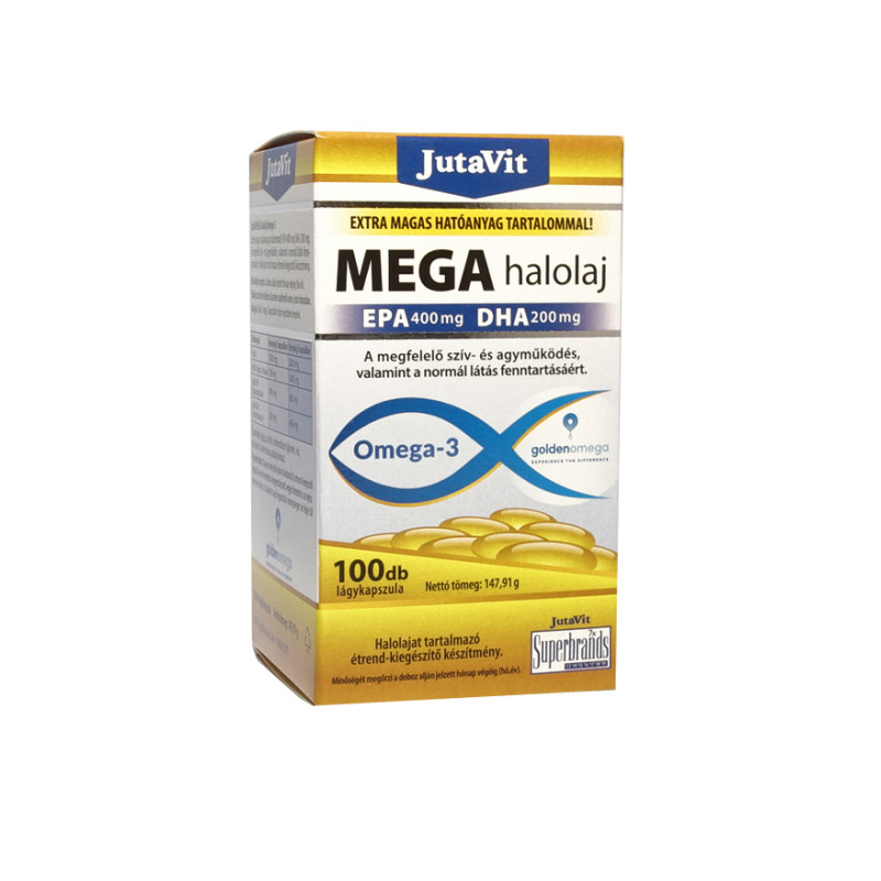JutaVit MEGA halolaj Omega-3 100 kapszula
