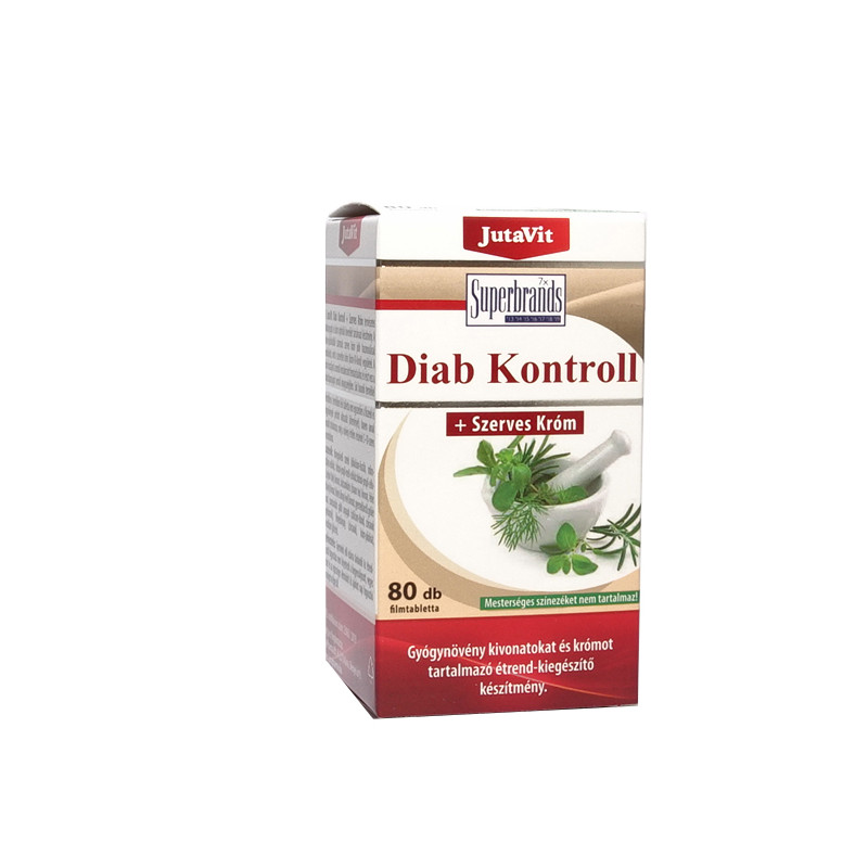 JUTAVIT Diab Kontroll + Szerves króm 80 tabletta