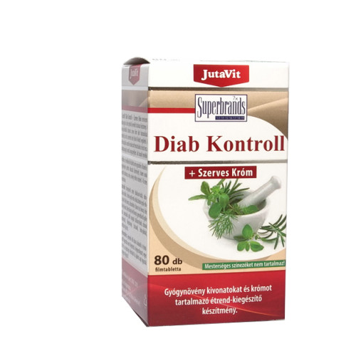 JUTAVIT Diab Kontroll + Szerves króm 80 tabletta