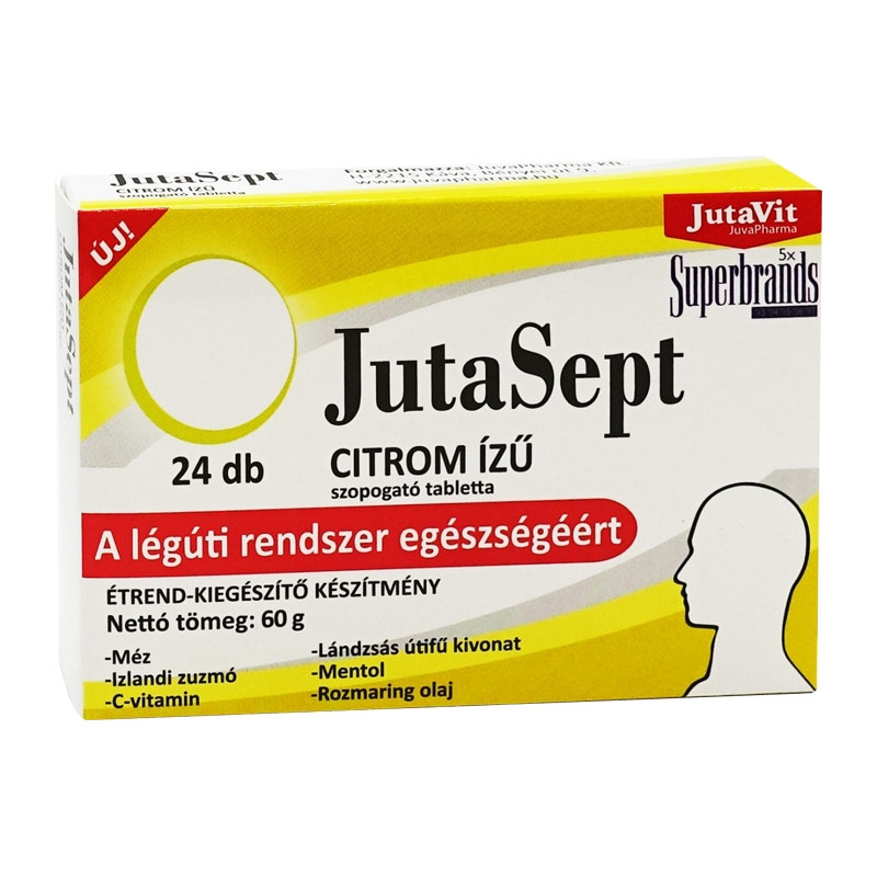 JutaSept citrom ízű 24 tabletta
