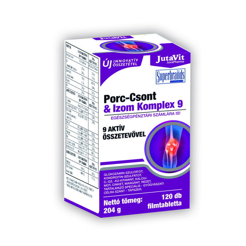 JutaVit Porc-Csont-Izom Komplex 9 120 tabletta