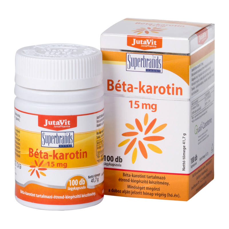JUTAVIT BETACAROTIN 15MG 100BUC