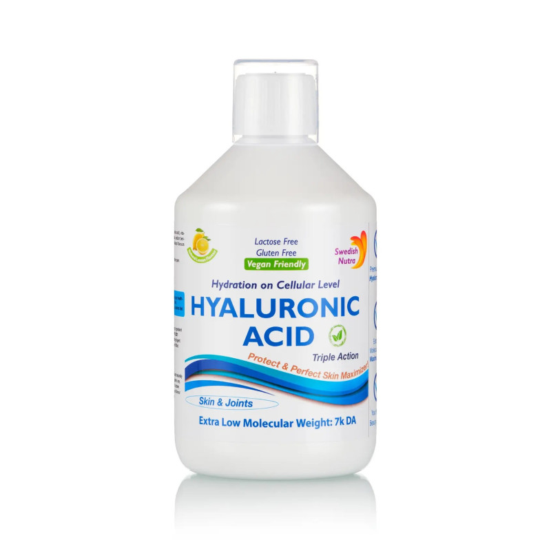 Acid Hialuronic Lichid 100Mg Super Concentrat (Piele, Riduri, Articulatii) – sticlă cu 500 ml