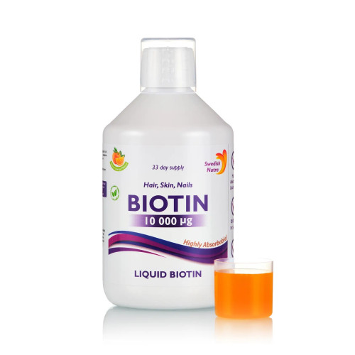 Swedish Nutra Biotin 10000 500 ml - folyékony vitamin