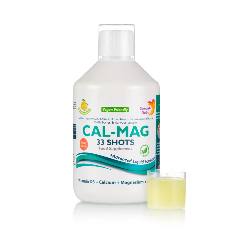 Swedish Nutra Cal-Mag Shots 500 ml - folyékony kálcium-magnézium