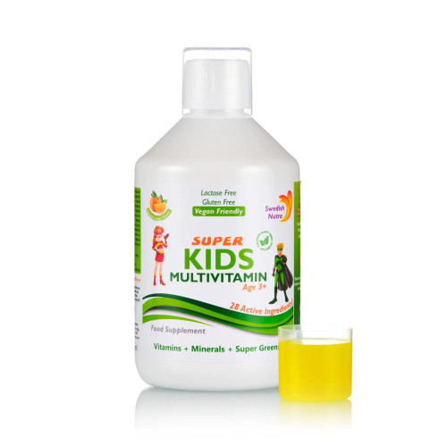 Super Kids Multivitamine Lichide pt Copii cu 28 Ingrediente – 500ml