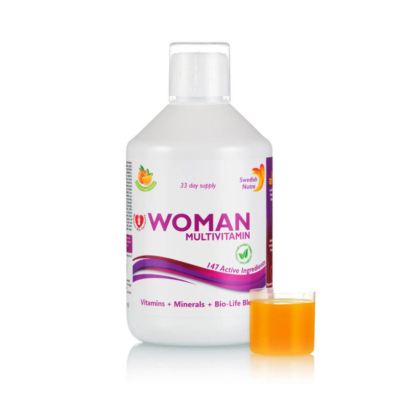 Swedish Nutra Woman 500ml - folyékony multivitamin és ásványi anyagok nőknek