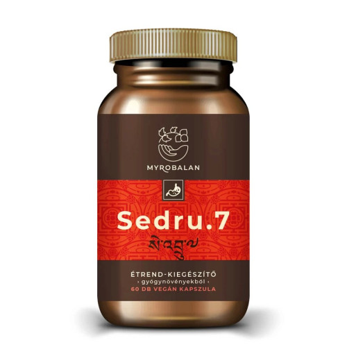 Myrobalan SEDRU.7 – Capsule din plante medicinale pentru stimularea digestiei (60 bucăți)