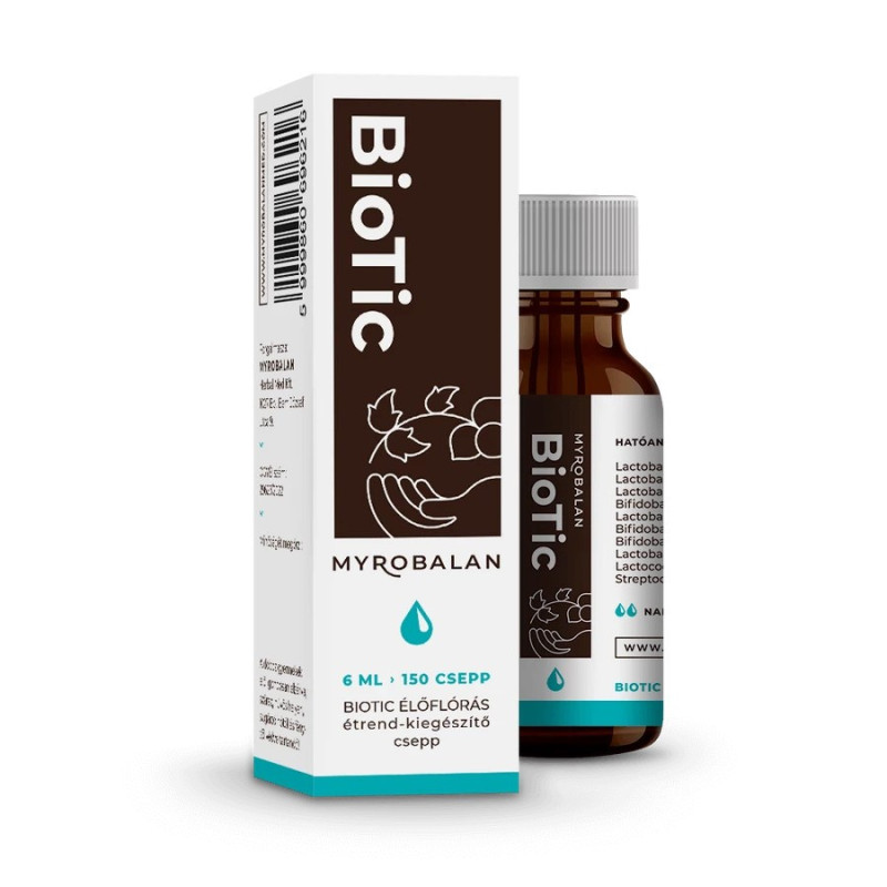 Myrobalan BioTic – Probiotic cu culturi vii, supliment alimentar lichid cu 10 tulpini de bacterii