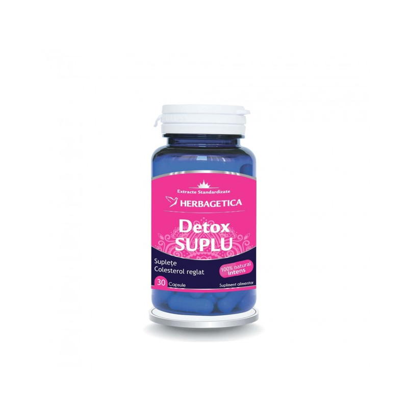 HERBAGETICA, Detox SUPLU, 30 capsule