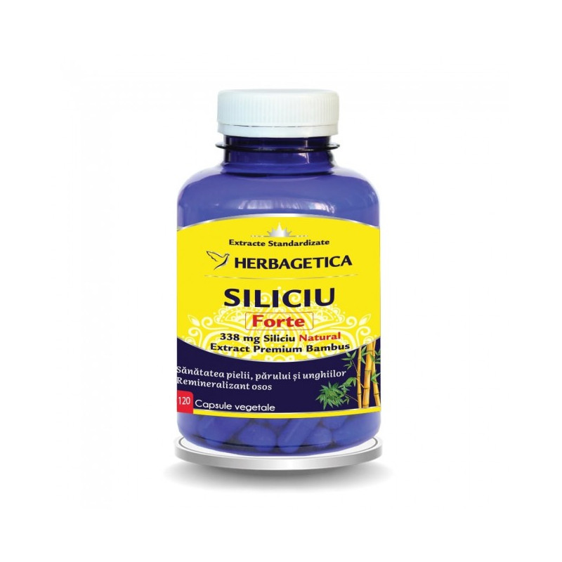 Siliciu Forte Herbagetica – 120 capsule