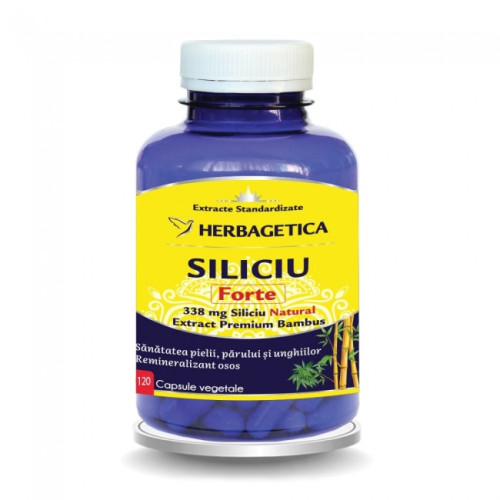 Siliciu Forte Herbagetica – 120 capsule