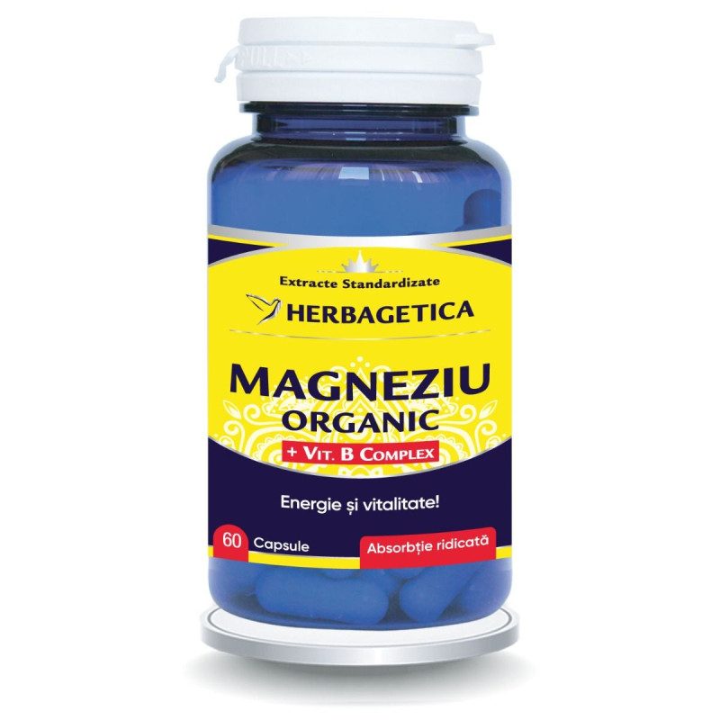 Herbagetica Organikus Magnézium – 60 kapszula