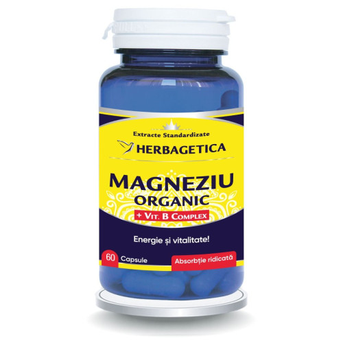 Herbagetica Organikus Magnézium – 60 kapszula