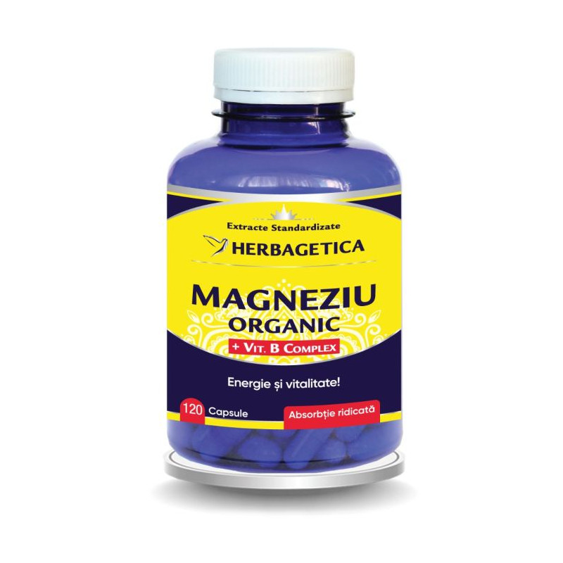 Herbagetica Organikus Magnézium – 120 kapszula