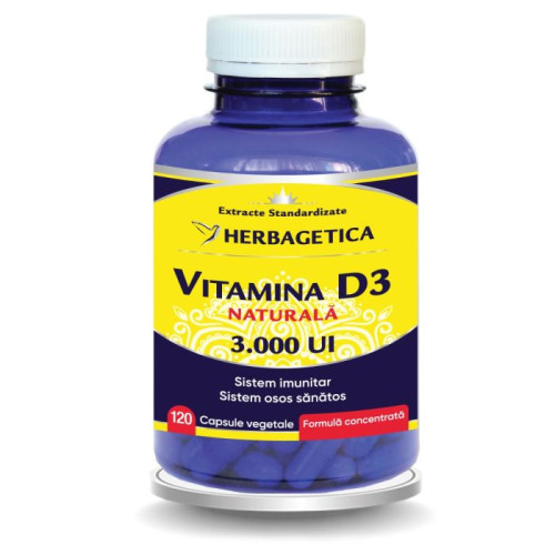 Herbagetica D3-vitamin 3000 NE – 120 kapszula
