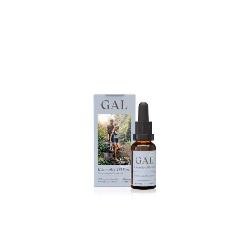 GAL Vitamina K2+D3 Forte, 1000 mcg Complex Vitamina K + 4000 UI D3 x 60 doze