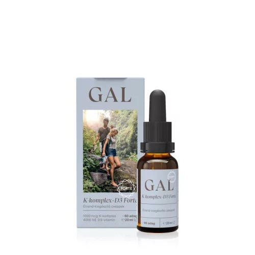 GAL Vitamina K2+D3 Forte, 1000 mcg Complex Vitamina K + 4000 UI D3 x 60 doze