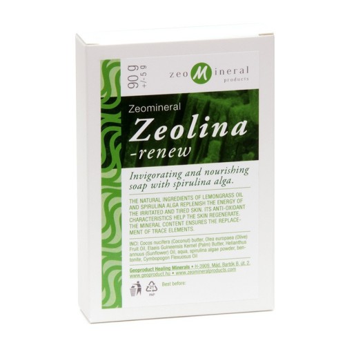 Zeolina Renew - Spirulina-Élénkítő, tápláló ásványos szappan spirulina algával